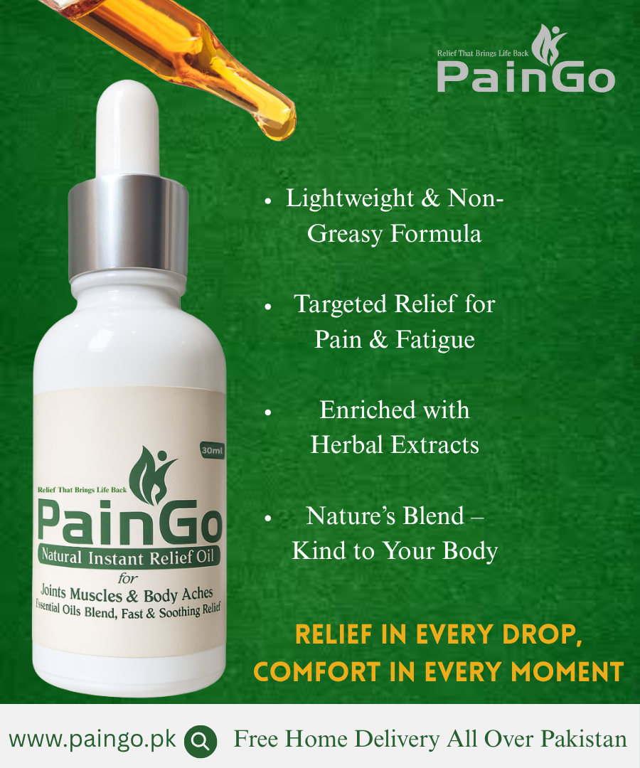 PainGo Relief Oil – One Solution for Full Body Pain & Stiffness